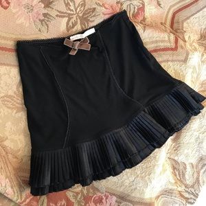 Early Wheels & Dollbaby Satin Pleated Mini Skirt
